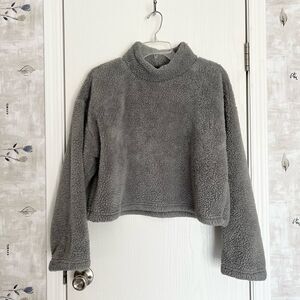 Forever 21 Cropped fleece sweater